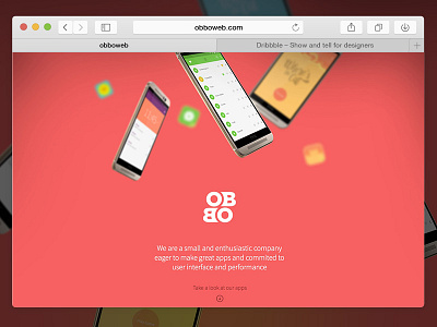Obbo's Website Full Version android apps design obbo phones store ui ux web