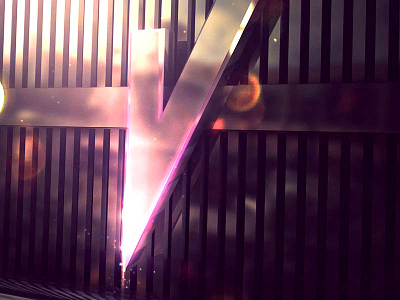 V from Vinylfy 3d brand branding cinema 4d design graphic design logo marca purple render vinyl