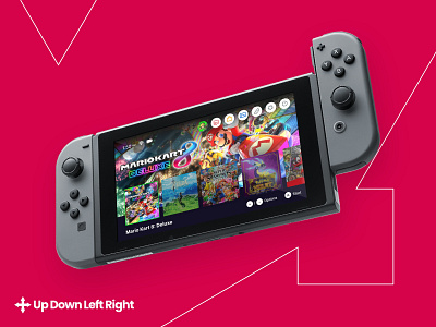 Nintendo Switch UI Redesign branding design gaming graphic design ui
