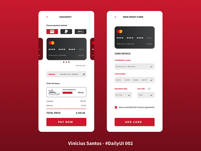 Daily UI - Credit Card Checkout