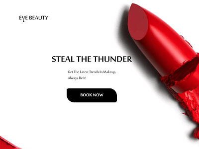 Landing Page for a Beauty Salon branding graphic design logo ui