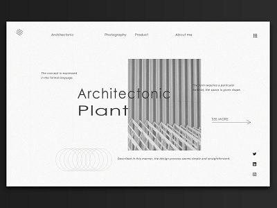 Architectonic website design design graphicdesgn ui uichallenge uiconcept uidesignpatterns ux webdesign website