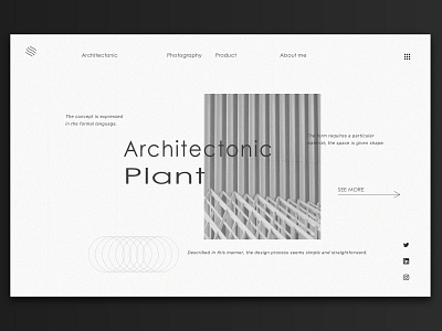 Architectonic website design