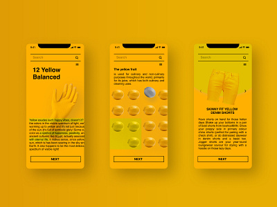 Yellow Mobile | UIUX design