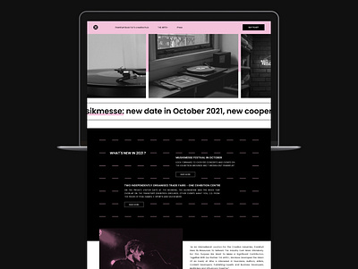 Frankfurt Music Festival | Web Design/Website design branding design graphic graphicdesgn typography ui uidesignpatterns ux webdesign website