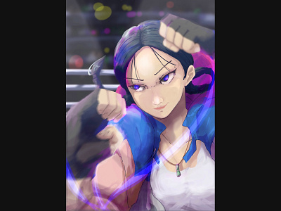 Fighter girl digital art fighter girl illustration webtoon