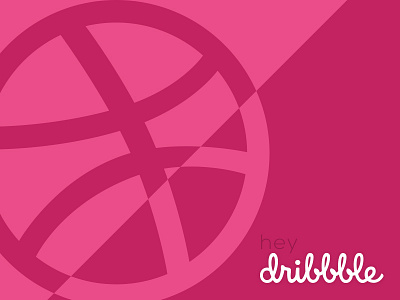 Hey Dribbble debut hello hey