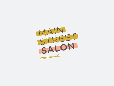 Main Street Salon branding graphic design logo