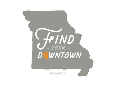 Find Your Downtown branding graphic design logo