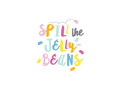 Spill the Jellybeans branding colorful identity logo typography