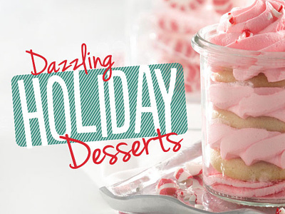 Holiday Desserts food holiday typography