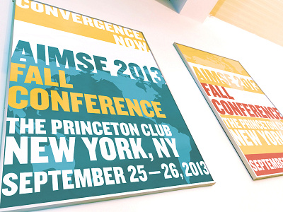 AIMSE Fall Posters city conference fall fonts meeting new york new york city nyc poster print typography