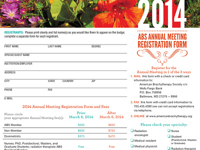 ABS Annual Meeting Registration Form annual meeting cali california form print san diego