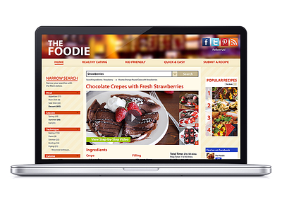 The Foodie design food ui uiux user interface web