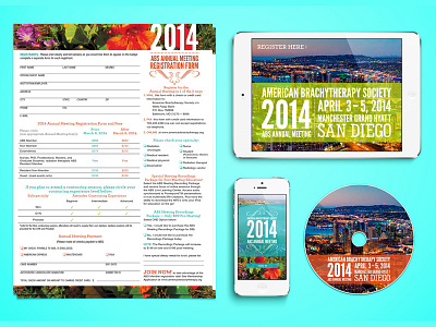 Branding Identity ABS San Diego annual meeting cali california form ipad iphone print san diego