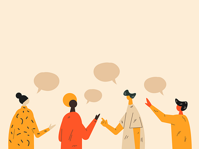 Talking concept. adobe illustrator colorful communication design illustration people talking vector