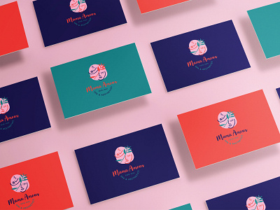 Mama Amour Branding brand identity brand identity design brand identity designer branding branding design business card design colour palette graphic design logo design stationery design