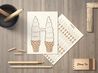 Kuala Lumpur Ice Cream art brand calligraphy design draw drawing font handwriting ice cream inspiration ipad kualalumpur lettering postcard procreate sketch sketchbook sticker watercolor watercolour