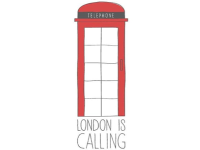 London is Calling illustration london screenprint