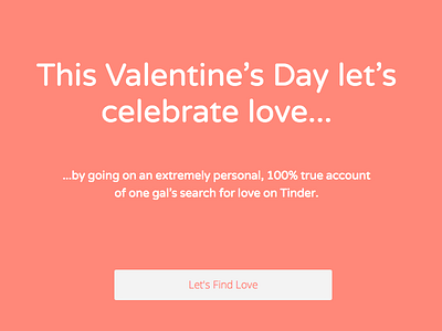 The Tinderella Story dating love online pink tinder valentine website