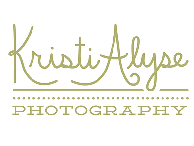 Kristi Alyse Photography Logo branding logo photography
