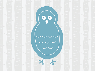 Owl Illustration illustration kids owl trees