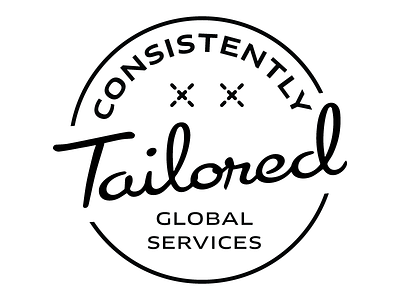 Consistently Tailored logo emblem logo