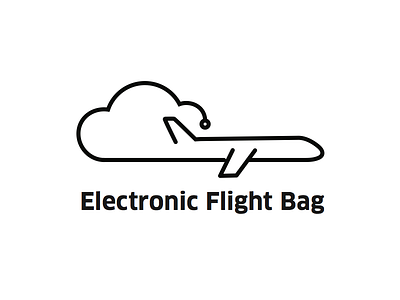 Electronic Flight Bag logo cloud flight logo pilot plane