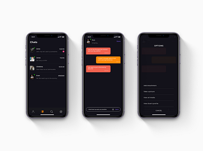 Chat App - Adobe XD Challenge - Day 5 concept design ui ux