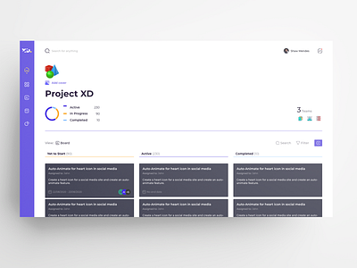 Kanban Board - XDDailyChallenge (Aug 18-24) adobe xd concept design kanban kanban board landing page project management ui xddailychallenge