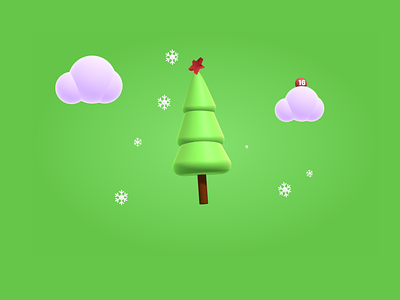 Christmas 3d 3d christmas christmas tree concept design spline spline3dtool ui