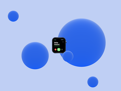 Apple Watch 3d 3d 3dmockup apple apple watch bubbles design mockup splinetool ui