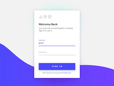 Daily UI #001 - Signin Page blue login material ui