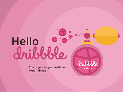 Hello Dribbble! hello dribbble hello dribble illustration invitation vector