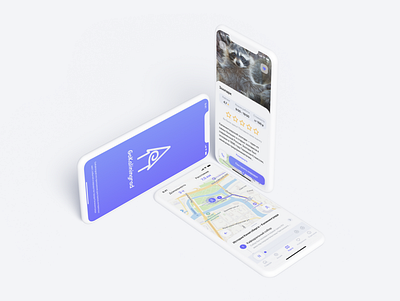 GoKaliningrad (Travel App) app design map mobile travel ui ux