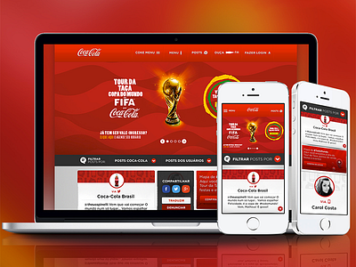Coca Cola UI redesign coca cola coke cola design interface mobile responsive ui ux website