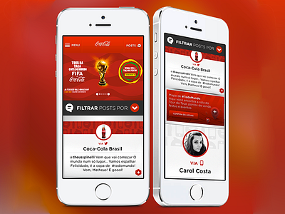 Coca Cola RDW coca cola coke cola design interface mobile responsive ui ux website