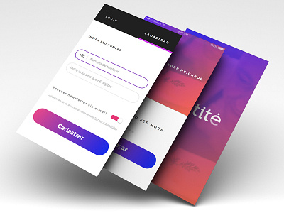 UI for App app color design gradient minimal purple ui ui design