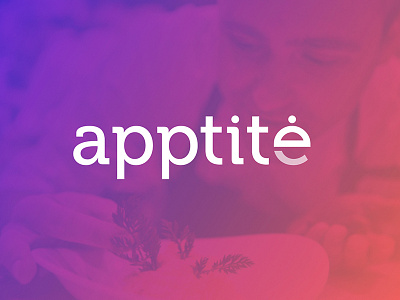 Apptite app color design gradient minimal purple ui ui design