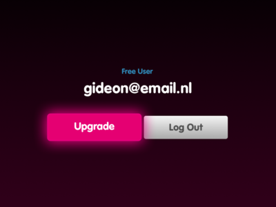 TV, User Account Upgrade