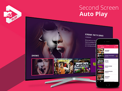 AutoPlay with Second Screen amazonfire appletv design mtv mtvplay second screen tv ui ux