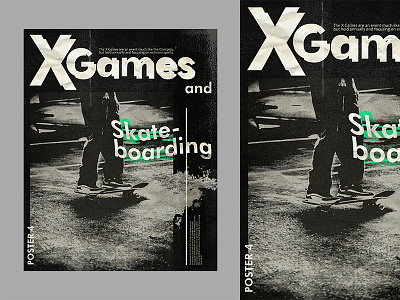 X-Games analog poster artwork background book cover branding composition cover art creative design editorial illustration manipulation modern poster poster a day posters type typographic poster typography ui ux