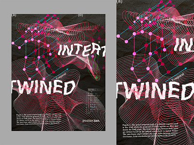 Intertwined artwork background book cover branding challenge composition cover art editorial portfolio poster poster a day posters sci fi series typography ux vector