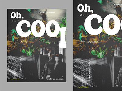 Oh, cool. (I really do not care) advertising artwork background book cover branding composition cover art design designer editorial manipulation photoshop poster a day poster art poster design posters typography typography art