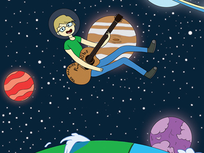 Project 4 Awesome Hank in Space adventure time art charity digital art graphic design hank green planets space vlogbrothers youtube