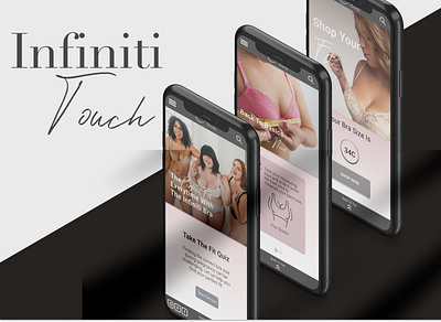 Infiniti Touch - Custom Maternity Lingerie branding design uidesign uxdesign