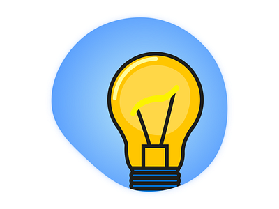 Light Bulb figma flat icon illustration vector