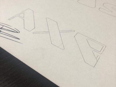 Axe sketch axe branding identity logo rebrand sketch