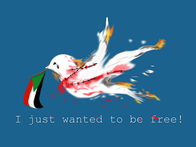 Pray for Sudan bird blue death democracy freedom iamsudan iamsudanrevolution illustrator peace photoshop prayforsudan rape sinkinpeace standforsudan sudan sudan massacre sudanrevolts sudanrevolution symbol