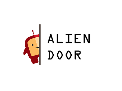 Alien Door Logossss alien aliendoor art artwork creative creativity cute design illustration logo sinkinpeace